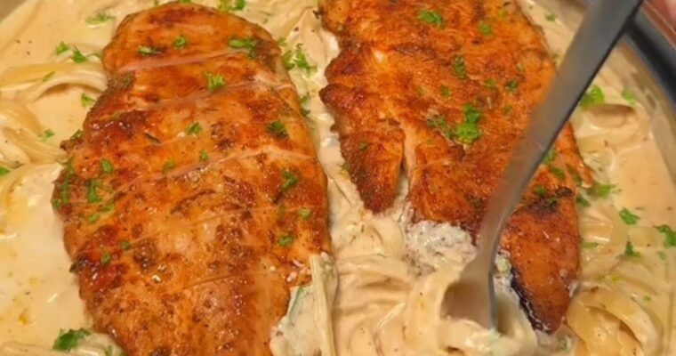 Grilled Chicken Alfredo Pasta