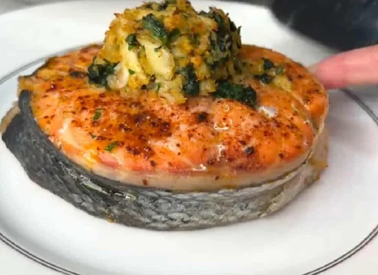 Crab Stuffed Salmon Rounds